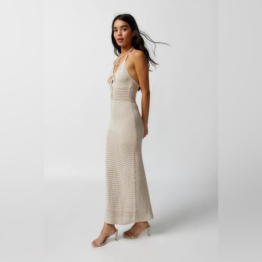 NWT Abi Knit Halter Maxi Dress